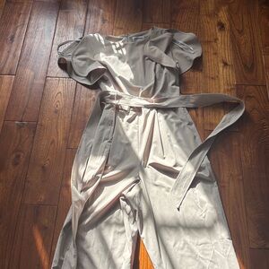 Calvin Klein Taupe Mini Dress with Belt